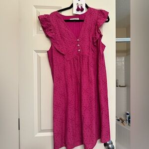 NWOT Loft dress and earrings set